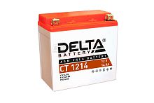 Аккумулятор 12В14Ач DELTA CT1214 (YTX14-BS) (кислотный, герметичный) (прямая полярн) (150*86*148мм)