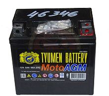 Аккумулятор 12В  5 А/ч, кислотный AGM  (Тюмень 6МТС -5) (114*70*106)  обратная полярность