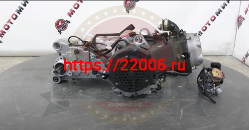 Двигатель 4т. 150 см3 157QMJ (GY6-150) Stels Капитан150 моноблок с редуктором в сборе, масл.ох