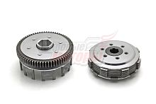 Сцепление в сборе 162FMJ, 165FMM (CB150-200) (6 болтов, 6 дисков, 70T)