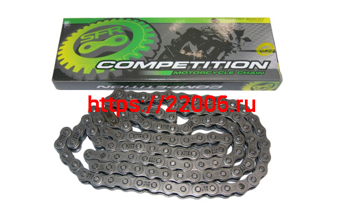 Цепь (428) SFR -122 зв. приводная (ПР12,7-18,2) (НАБОР) Цепь (428) SFR -122 зв. приводная (ПР12,7-18,2) (НАБОР)