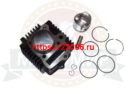 Цилиндр в сборе "Альфа, Zodiak100" 50 мм (цилиндр+поршень+палец+кольца) фото 3