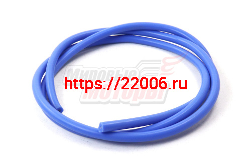 Провод в/в СИЛИКОН с медной жилой (S жилы=1,6мм2, D=7,5мм) СИНИЙ