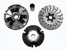 Вариатор Honda Lead -90 в сборе (наружный шкив, палец)
