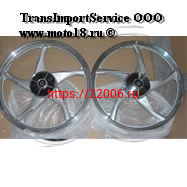 Обод 17" задний литой, барабан. тормоз 1,6-17 Альфа, RUBIKON серебристый (5 С-луч) (НАБОР) Обод 17" задний литой, барабан. тормоз 1,6-17 Альфа, RUBIKON серебристый (5 С-луч) (НАБОР)