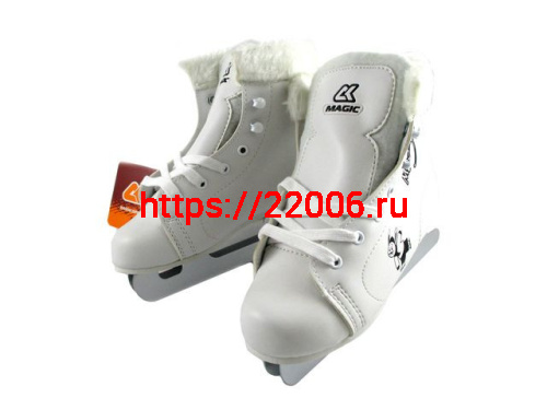 Коньки Magic 32 размер (белые) 4012 Коньки Magic 32 размер (белые) 4012