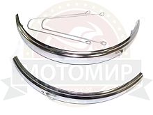 Крылья велосипедные 26'' стальные (пара), цвета: сереб., черный HN 26