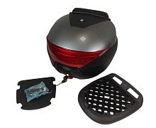 Кофр багажный мото задний CIGNA E-29 29л серый с черным