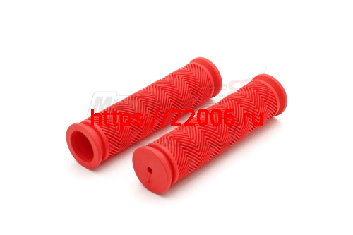 Ручки руля вело 120мм (пара) силикон (красные) Ручки руля вело 120мм (пара) силикон (красные)