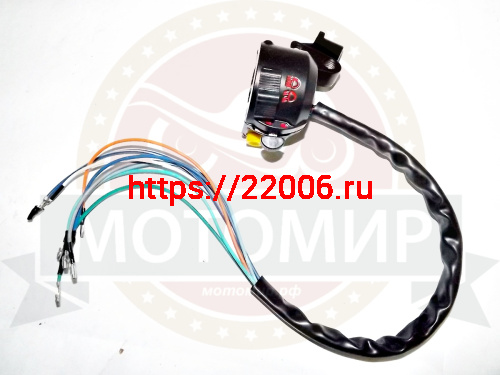 Переключатель Альфа, левый (черный) с проводом (ВНИМАТЕЛЬНО) фото 2 Переключатель Альфа, левый (черный) с проводом (ВНИМАТЕЛЬНО) фото 2