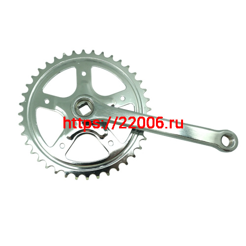 Шатуны 40Тх165 мм, под квадрат, сталь, хром, D403-DZ