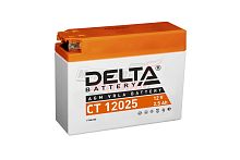 Аккумулятор 12В 2,5Ач DELTA CT12025 (YT4B-BS) (кислотный, герметичный) (боков.полярн) (114*39*87мм)