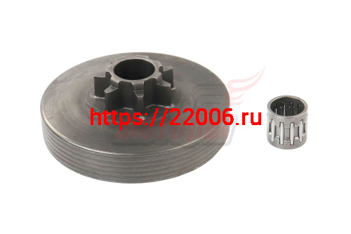 Барабан сцепления-звездочка "Цыганка" 45,52,62 цельная(с подш)0,325-7 d71(Carver,Forza,Patriot,Forvard,SD-Master)