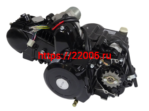 Двигатель 4т. 125 (120) см3 (1P52) Storm (черный) - горизонтальный, тюнинг, круговая КПП фото 4