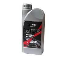 Масло LAVR Вилочное RIDE Fork oil 10W LAVR MOTO,полусинт. 1 литр  (упак. 16 шт.)  Ln7784